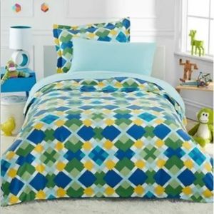 MARTHA STEWART COLLECTION Kids Twin Flannel Duvet Cover & Standard Sham
